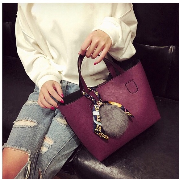 🌟❤️Burgundy Women hand Bag🍁❤️ - Picture 2 of 7